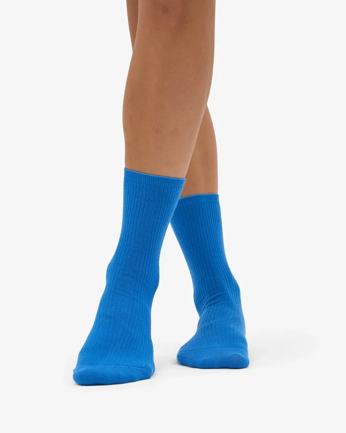 Calcetines Classic Organic de algodón para mujer - Azul Pacífico