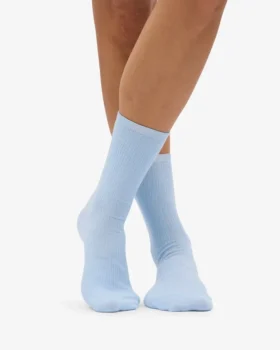 Calcetines Classic Organic de algodón para mujer – Azul polar