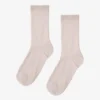 Calcetines Classic Organic de algodón para mujer - Blanco marfil