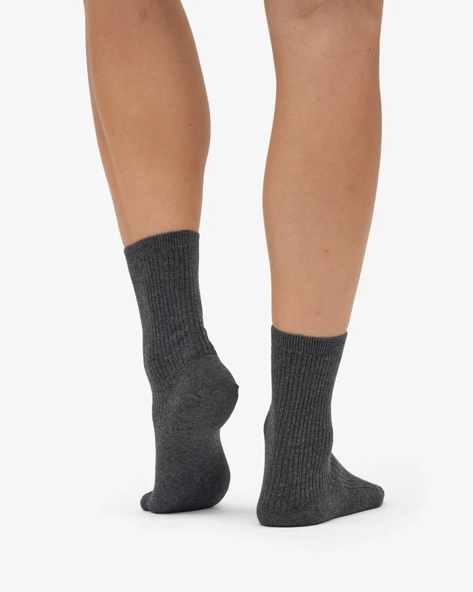 Calcetines Classic Organic de algodón para mujer - Gris lava