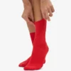 Calcetines Classic Organic de algodón para mujer - Mandarina roja