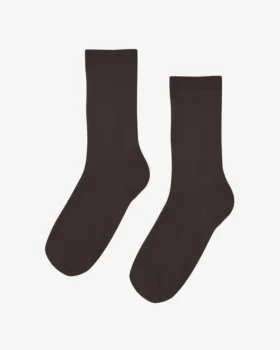 Calcetines Classic Organic de algodón para mujer - Marrón café