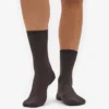 Calcetines Classic Organic de algodón para mujer - Marrón café