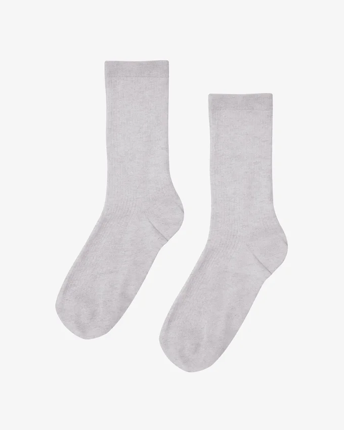 Calcetines Classic Organic de algodón para mujer - Mezcla de nieve