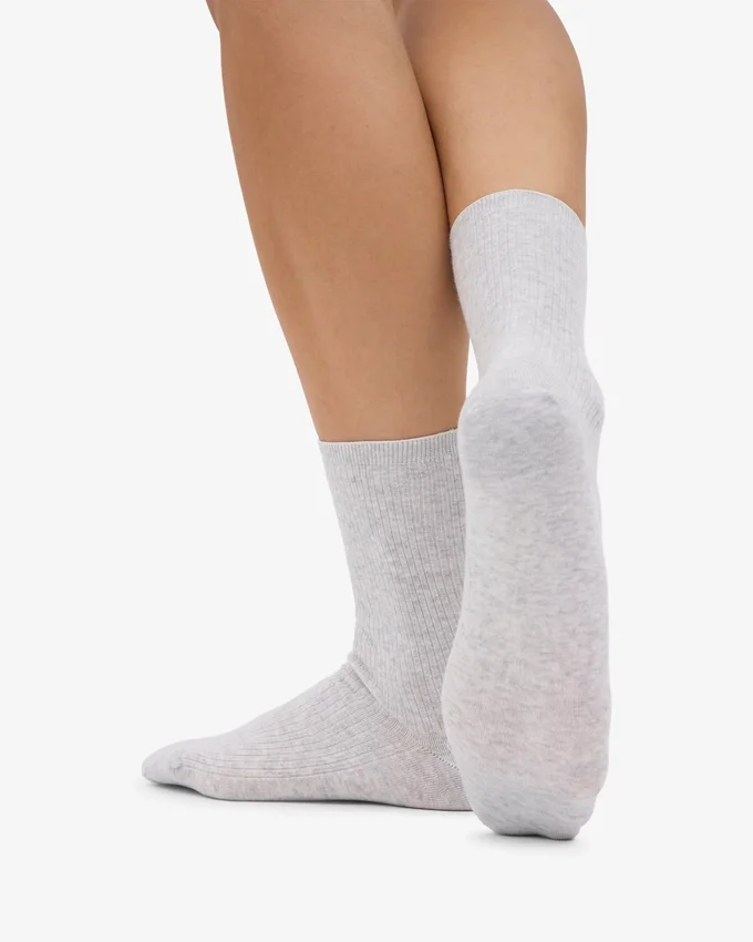 Calcetines Classic Organic de algodón para mujer - Mezcla de nieve