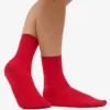 Calcetines Classic Organic de algodón para mujer - Rojo escarlata