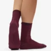 Calcetines Classic Organic de algodón para mujer - Rojo sangre