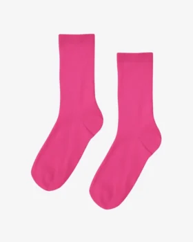 Calcetines Classic Organic de algodón para mujer - Rosa chicle
