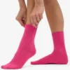 Calcetines Classic Organic de algodón para mujer - Rosa chicle