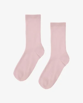 Calcetines Classic Organic de algodón para mujer - Rosa descolorido