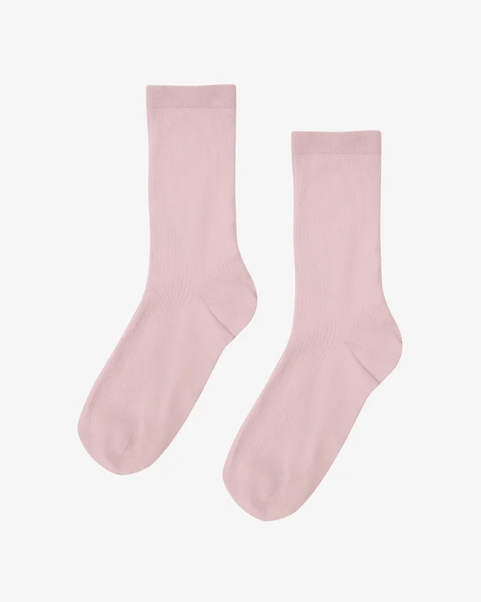 Calcetines Classic Organic de algodón para mujer - Rosa descolorido