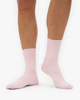 Calcetines Classic Organic de algodón para mujer – Rosa descolorido