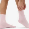Calcetines Classic Organic de algodón para mujer - Rosa descolorido