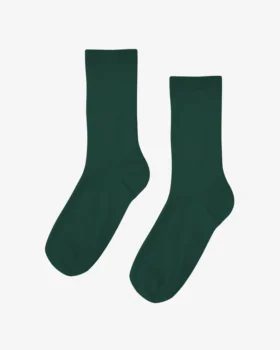 Calcetines Classic Organic de algodón para mujer - Verde esmeralda