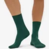Calcetines Classic Organic de algodón para mujer - Verde esmeralda