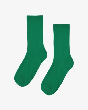 Calcetines Classic Organic de algodón para mujer - Verde Kelly