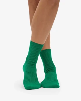 Calcetines Classic Organic de algodón para mujer – Verde Kelly