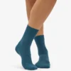 Calcetines Classic Organic de algodón para mujer - Verde océano