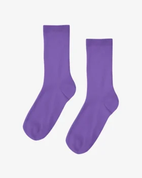 Calcetines Classic Organic de algodón para mujer - Violeta ultravioleta