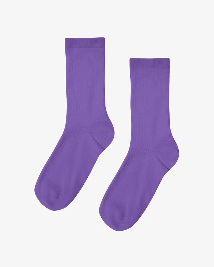 Calcetines Classic Organic de algodón para mujer - Violeta ultravioleta