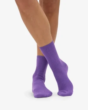 Calcetines Classic Organic de algodón para mujer – Violeta ultravioleta