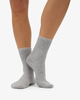 Calcetines Classic Organic para mujer – Gris jaspeado