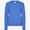 Calcetines clásicos de lana merina para mujer - Azul Pacífico