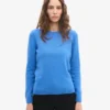 Calcetines clásicos de lana merina para mujer - Azul Pacífico
