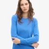 Calcetines clásicos de lana merina para mujer - Azul Pacífico