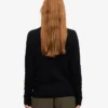Calcetines clásicos de lana merina para mujer - Negro intenso