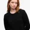 Calcetines clásicos de lana merina para mujer - Negro intenso