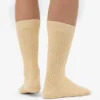 Calcetines de mezcla de lana merina - Amarillo suave