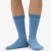Calcetines de mezcla de lana merina - Azul mar