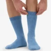 Calcetines de mezcla de lana merina - Azul mar