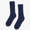Calcetines de mezcla de lana merina - Azul marino
