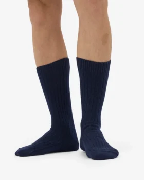 Calcetines de mezcla de lana merina – Azul marino