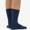 Calcetines de mezcla de lana merina - Azul marino