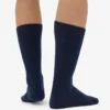 Calcetines de mezcla de lana merina - Azul marino