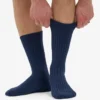 Calcetines de mezcla de lana merina - Azul marino