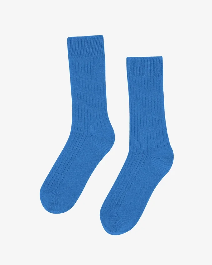 Calcetines de mezcla de lana merina - Azul Pacífico