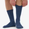 Calcetines de mezcla de lana merina - Azul petróleo