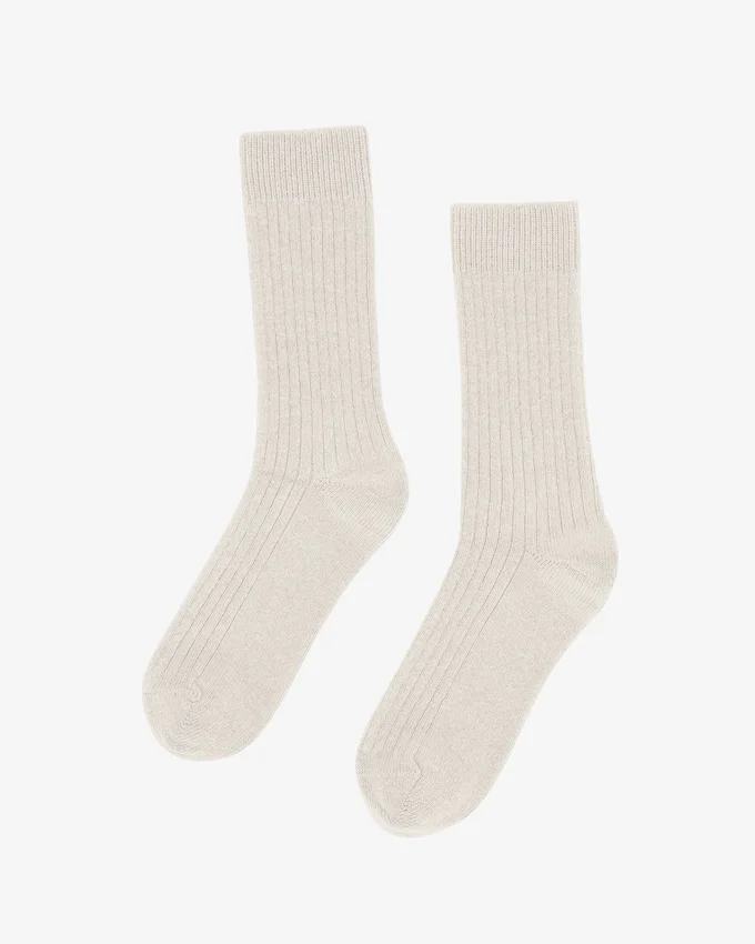 Calcetines de mezcla de lana merina - Blanco óptico