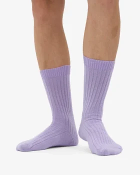 Calcetines de mezcla de lana merina – Lavanda suave