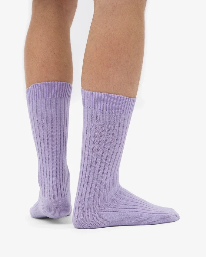 Calcetines de mezcla de lana merina - Lavanda suave