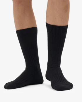 Calcetines de mezcla de lana merina – Negro intenso