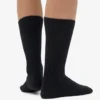 Calcetines de mezcla de lana merina - Negro intenso