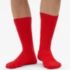 Calcetines de mezcla de lana merina - Rojo mandarina