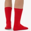 Calcetines de mezcla de lana merina - Rojo mandarina