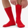 Calcetines de mezcla de lana merina - Rojo mandarina
