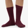 Calcetines de mezcla de lana merina - Rojo sangre